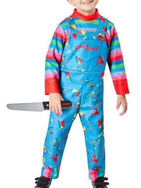 NWOT Chucky Child’s Play 2 'Good Guys' Overalls Rubies Halloween Costume